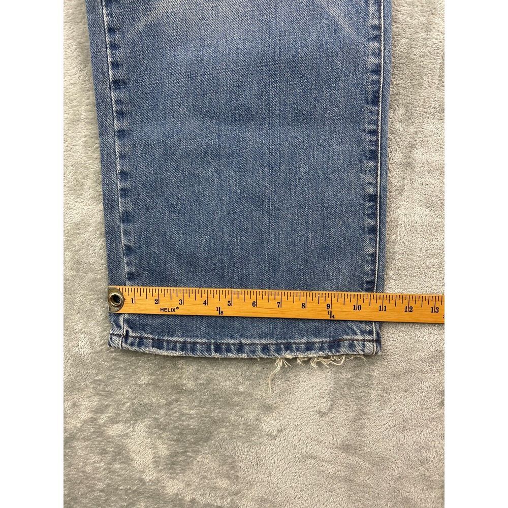 MossIssue Men's Jeans Size 40X30 (Actual 40x29) Blue Denim Baggy Button Fly - Picture 5 of 12